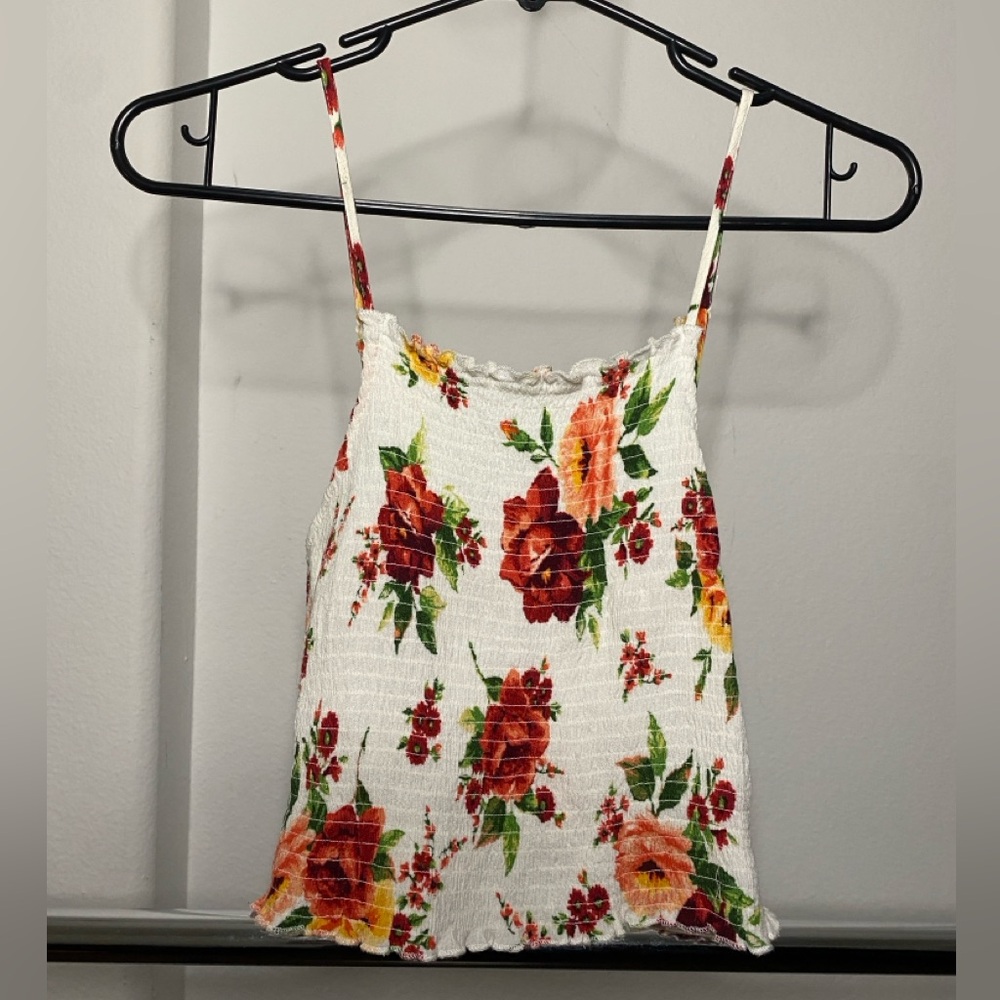 Floral Crop Top (Fits Like XS-S)